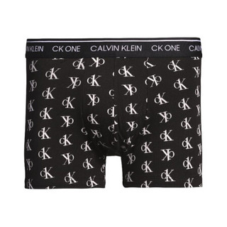 Calvin Klein CK男士时尚舒适平角内裤 黑色字母logo 000NB2216ASL5 L