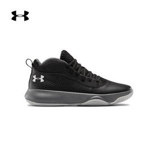 安德玛官方UA Lockdown4男子篮球鞋Under Armour3022052 黑色006 46