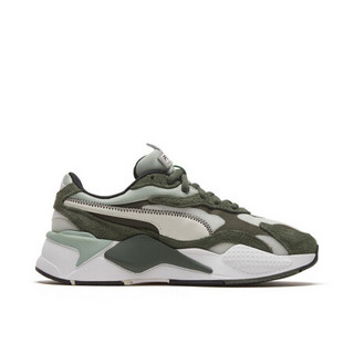 PUMA彪马官方 新款男女同款情侣迷彩缓震休闲鞋 RS-X CAMO 375558 烟灰色-墨绿色-绿色 01 43