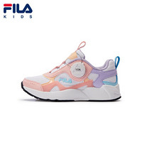 FILA 斐乐儿童运动鞋2020秋季新款女童鞋子网面透气跑鞋 清新粉/斐乐白-PK 28码/内长17.5cm