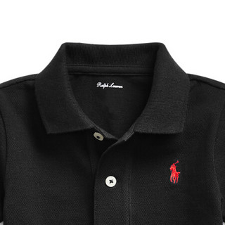 Ralph Lauren/拉夫劳伦男婴 2020年夏季网格网球连体衣33800 001-黑色 3M