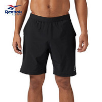 Reebok锐步SPEEDWICK SPEED男子健身训练简约短裤DLB29 BQ3522_黑色 A/XL