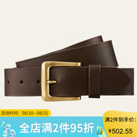 Timberland添柏岚腰带男士水牛皮带针扣裤袋A1CMY214 Brown 32