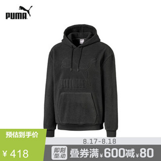 PUMA彪马官方 男子连帽套头卫衣 CLASSICS 597866 黑色 01 M