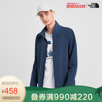 TheNorthFace北面2020春季防泼水软壳夹克男户外|4NGJ HDC/蓝色 L