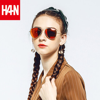 汉（HAN）纯钛尼龙高清偏光太阳镜墨镜蛤蟆镜 AIR CLUB 系列 X1 水晶银