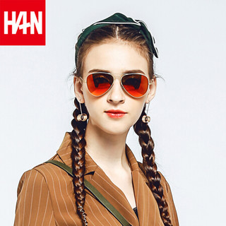 汉（HAN）纯钛尼龙高清偏光太阳镜墨镜蛤蟆镜 AIR CLUB 系列 X1 水晶银