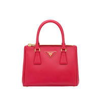 普拉达PRADA 女士火色Prada Galleria 迷你手袋 1BA896VOOO-NZV-F068Z