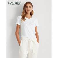 Lauren/拉夫劳伦女装 2020年早秋徽标T恤60340 100-白色 M