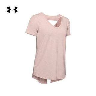 安德玛官方UA Recover女子运动短袖T恤Under Armour1329478 粉红色667 XL