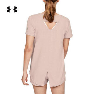 安德玛官方UA Recover女子运动短袖T恤Under Armour1329478 粉红色667 XL