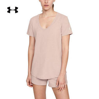 安德玛官方UA Recover女子运动短袖T恤Under Armour1329478 粉红色667 XL