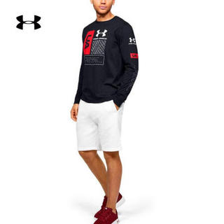 安德玛官方UA Multi男子运动长袖T恤Under Armour1351623 黑色001 S