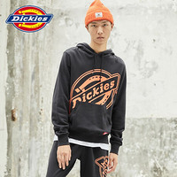 Dickies卫衣 20秋季 连帽长袖卫衣男 前身超大Dickies Logo印花 潮牌卫衣男 DK007030 黑色 M