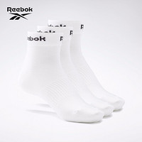 Reebok锐步 运动健身ACT CORE ANKLE SOCK 3P男女 短袜 袜子 GH8167_白色 B版 26-28