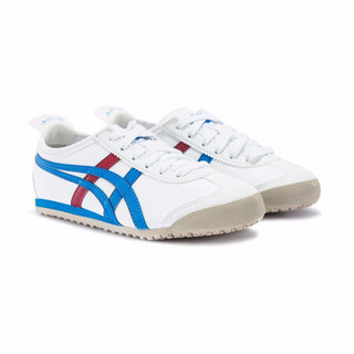 Onitsuka Tiger鬼塚虎童鞋休闲鞋经典小白鞋中童男女鞋 MEXICO 66 PS 白色/正蓝色 27