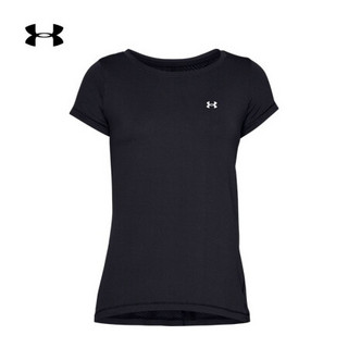 安德玛官方UA Armour女子运动短袖T恤Under Armour1328964 黑色001 XS