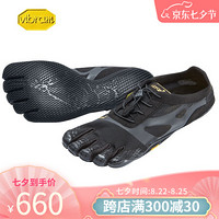 Vibram 五指鞋女 运动鞋轻便透气赤足跑步鞋 KSO EVO健身训练休闲鞋五趾鞋 14W0701/黑色（建议加大一个尺码） 37