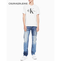 CK JEANS    春夏男士纯棉潮流短袖T恤 J312206 112-白色 M