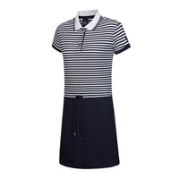 诺诗兰春夏户外女式时尚收腰 舒适百搭连衣裙 GL082232 深藏青色 S