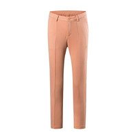 诺诗兰春夏户外女式简约素色 舒适弹力长裤 GL082268 藕粉色 M