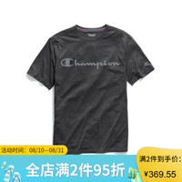 Champion男士吸汗速干圆领短袖T恤运动衫 T0766G 549988 Vetiver Grey Heather L