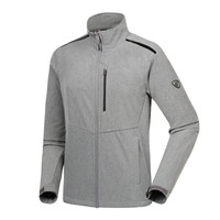 诺诗兰秋冬户外男士软壳夹克 防风保暖舒适风雪外套 GF055593 地毯麻灰色X07 XXXL