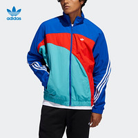 adidas Originals OFF CENTER WB 男士运动夹克 FM1580 皇家蓝/亮粉红荧光 S