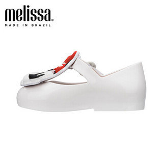 mini melissa 2020春夏新品迪士尼米妮合作款小童单鞋32733 白色 内长18.5cm