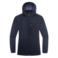 诺诗兰2020春夏新款户外男女防晒皮肤衣 旅行轻量大帽檐防晒衣 GL082B02 藏青色-男 170