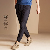 【NU】诺诗兰2020春夏新款户外男士弹力休闲裤旅行运动长裤 KL095X65 石墨黑色 190