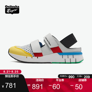 Onitsuka Tiger/鬼塚虎休闲鞋男 时尚轻便凉鞋男女鞋 REBILAC SANDAL 灰色 40