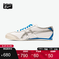 Onitsuka Tiger鬼塚虎男女鞋运动休闲鞋经典MEXICO 66 METALLIC PACK 白色-101 44.5