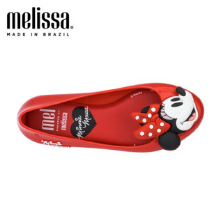 melissa梅丽莎2020春夏新品迪士尼米妮合作款低跟中童单鞋 黑色 内长21.5cm