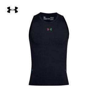 安德玛官方UA RUSH男子篮球运动紧身背心Under Armour1356867 黑色001 S