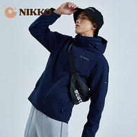 日高（NIKKO）新品冲锋衣男三合一防风衣抓绒 防水外套防雨户外登山服秋冬上衣 藏蓝 XXXL