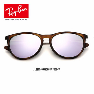 RayBan 雷朋儿童太阳镜男女款彩膜反光镜面0RJ9060SF可定制 70064V玳瑁色镜框丁香紫色反光镜片 【定制单拍不发，镜片需另拍】尺寸52