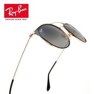 RayBan 雷朋新款太阳镜墨镜男女款全框时尚渐变太阳镜0RB3546可定制 187/71 黑色镜框灰色渐变镜片 【定制单拍不发，镜片需另拍】尺寸52