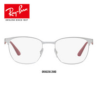 RayBan 雷朋光学镜架男女方形金属舒适近视镜框0RX6356 2880枪色镜框 【定制单拍不发，镜片需另拍】尺寸52