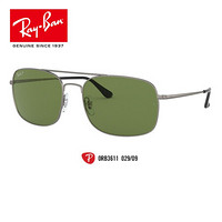 RayBan雷朋夏季新品太阳镜男款潮流前卫舒适偏光墨镜0RB3611可定制 029/O9哑光青铜色镜框绿色偏光镜片 尺寸60【定制单拍不发，镜片需另拍】