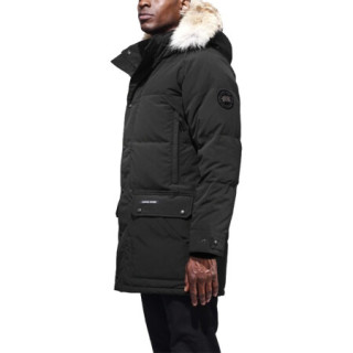 商品canada goose加拿大鹅男装 双向拉链的按扣封口的门襟 黑色 xxs