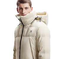 HOTSUIT后秀 黑标系列 羽绒服男 加厚防风防寒保暖连帽运动外套男 长款（草木灰） XL
