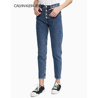 CK JEANS 2020春夏款女装妈咪版微弹牛仔裤 J214329 1BJ-蓝色 28