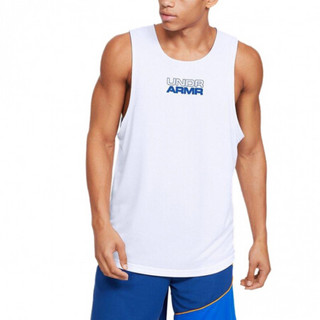 NBA-Under Armour Baseline Reversible男子篮球运动背心 白色 XXL