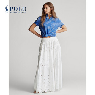 Ralph Lauren/拉夫劳伦女装 2020年夏季经典版型毛边Polo衫21607 430-蓝色 S