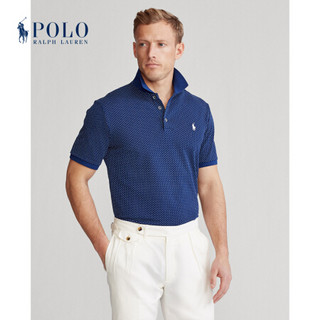 Ralph Lauren/拉夫劳伦男装 2020年夏季定制修身弹力网布Polo衫12471 400-蓝色 XL