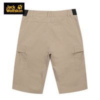 Jack Wolfskin/狼爪官方男士20春夏新款户外舒适耐磨透气防晒50+休闲短裤 FS 5519052-5605/沙丘色 48 175/86A