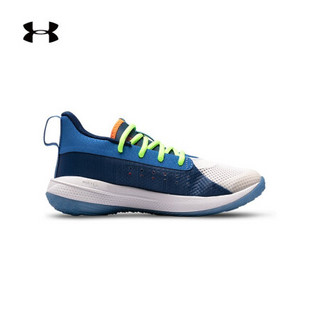 安德玛官方UA 库里Curry 7小童篮球鞋Under Armour3022114 蓝色404 31.5