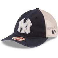 MLB男女棒球帽New York Yankees海军蓝可调节网眼透气弯檐遮阳帽3090600 single OSFA