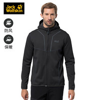 Jack Wolfskin/狼爪官方男装春季新品户外徒步登山软壳夹克防风外套1707311 1707311-6000/黑色 L 180/100A